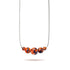 Glowing Ember | .925 Sterling Silver | Firefly Glass Infinity Clasp Necklace
